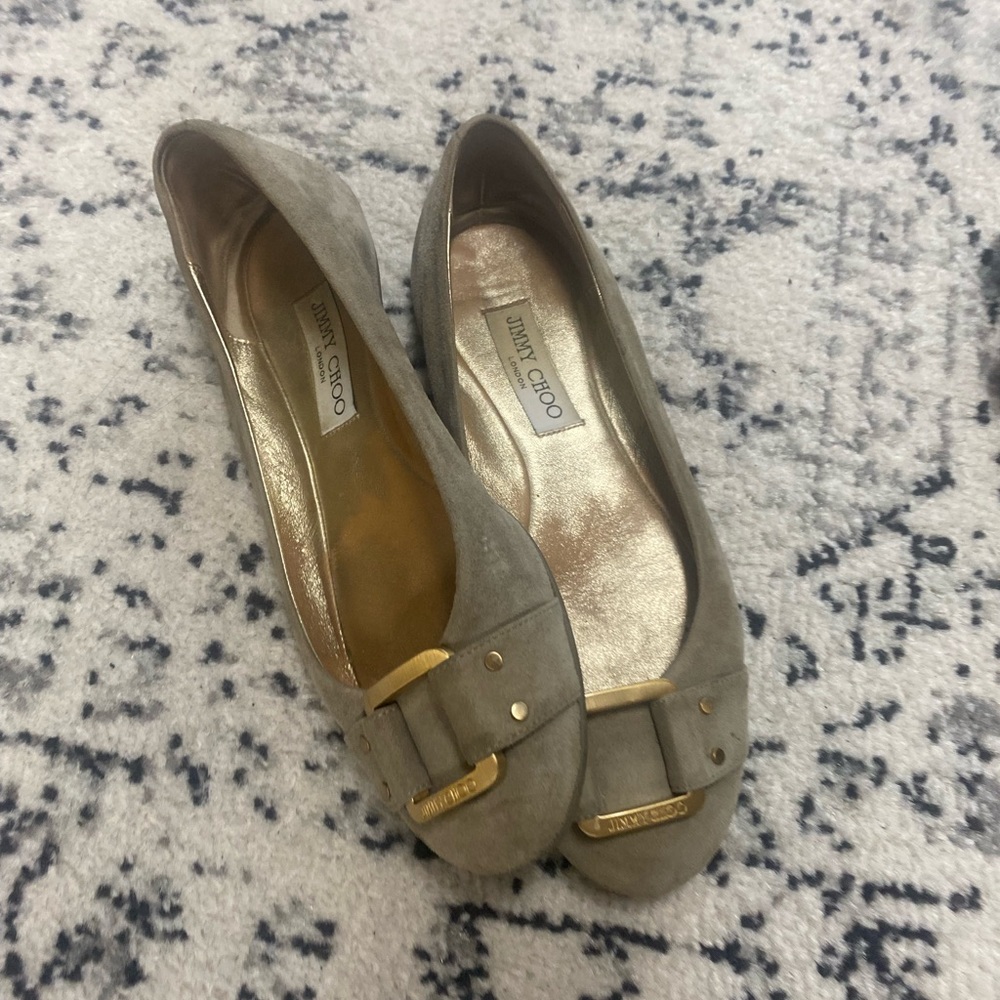 Jimmy Choo ballerinas olive suede 39